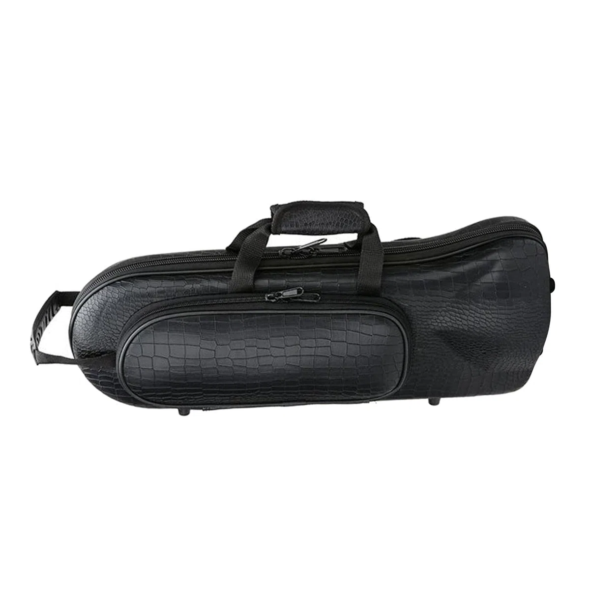FITYLE Borsa per professionale Oxford morbido cotone rigida per strumento in ottone, Del Grano Del coccodrillo