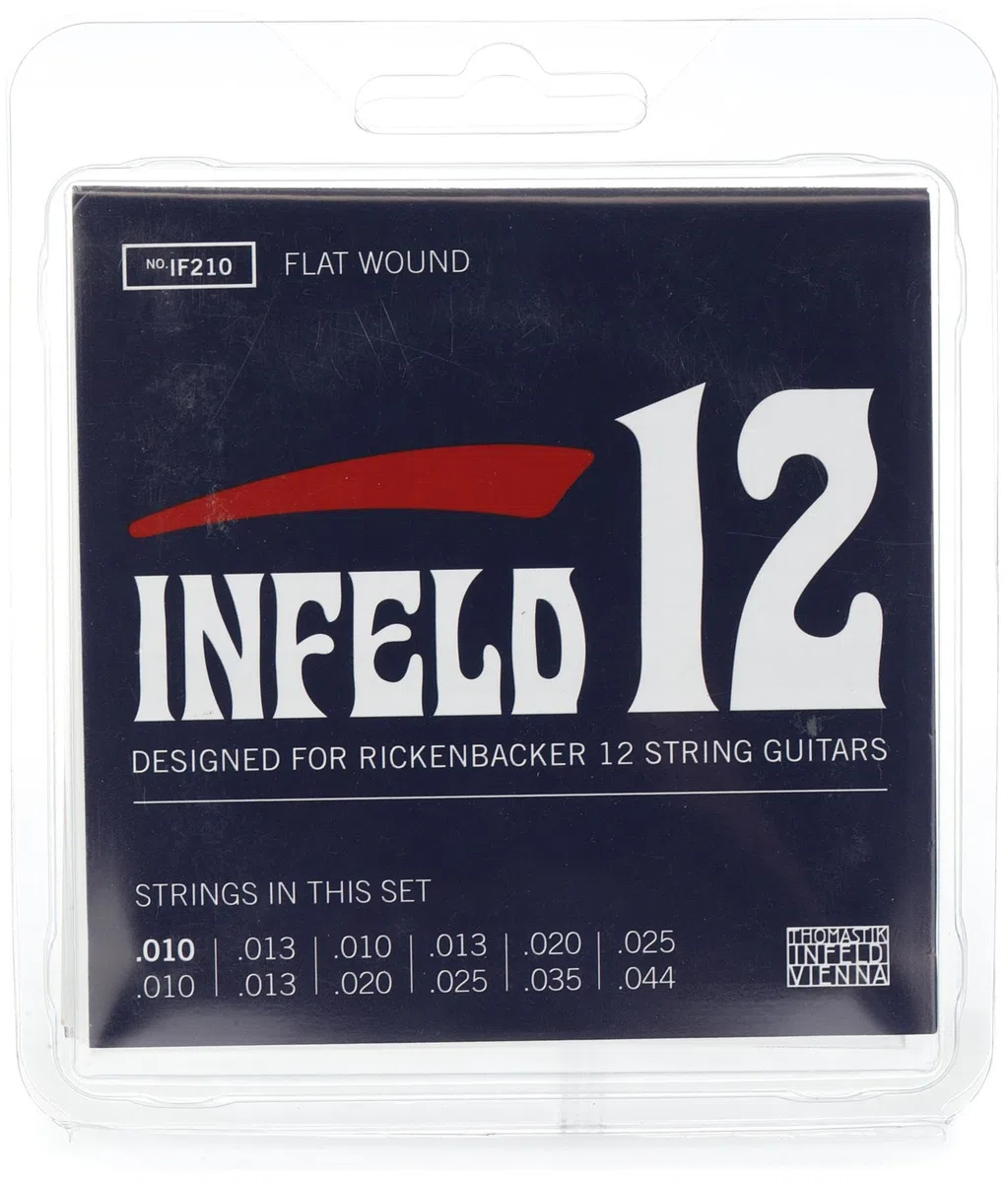 Corde per chitarra elettrica Thomastik 12 corde flatwound IF210