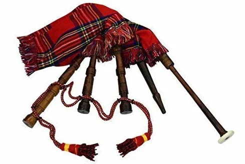 GIOCATTOLO PER BAMBINI CORNAMUSA/Junior CORNAMUSA/bambino cornamusa INTERO Royal Stewart con Royal Stewart stringhe