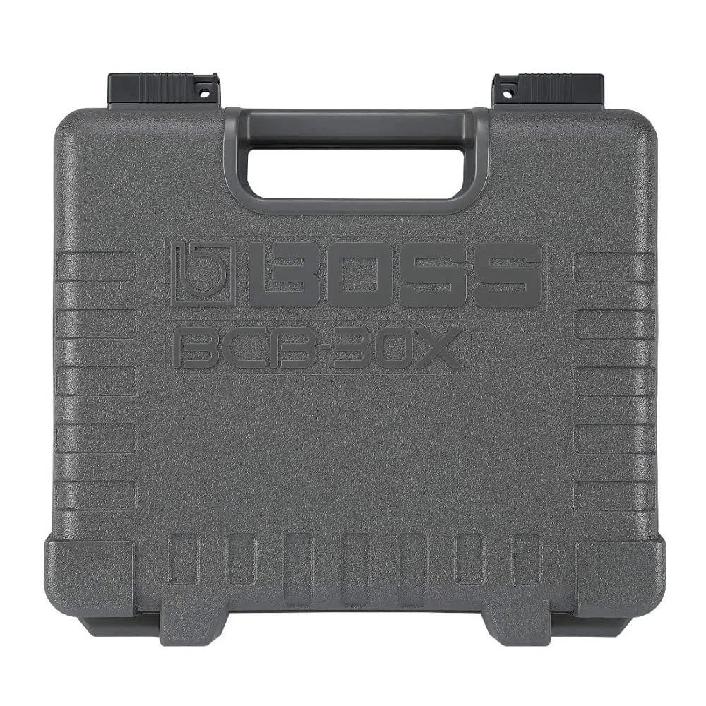 BOSS BCB-30X: Pedaliera Effetti per Chitarra Ultra-Portatile e Custodia con Coperchio Integrato | Piccola, Protezione Durevole e Robusta, Personalizzabile per i Vostri Pedali